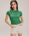 Playera Manga Corta,VERDE ESMERALDA